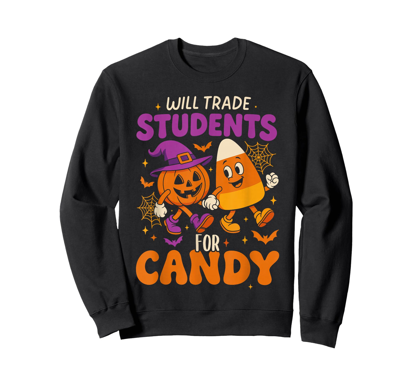 Will Trade Students for Candy Shirt, Fun Candy Corn Teacher T-Shirt