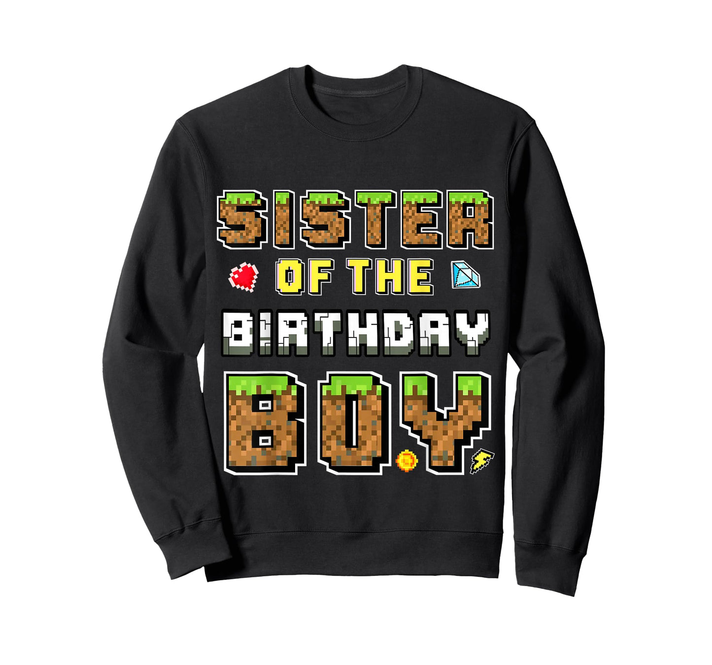 Sister Of The Birthday Boy Gamer Pixel Birthday Matching T-Shirt