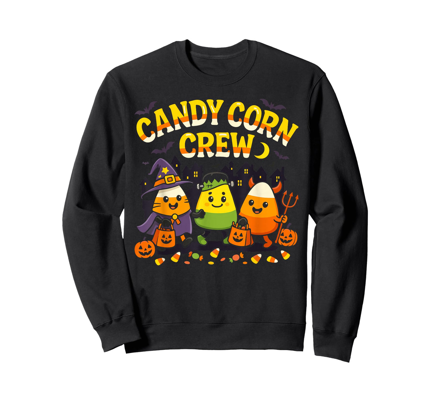 Cute Candy Corn Crew Halloween Matching Family T-Shirt