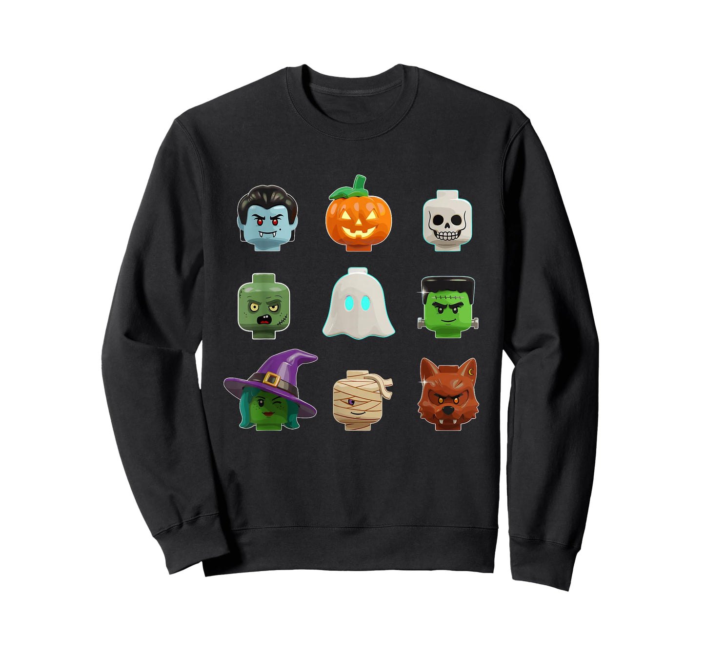 Halloween Building Bricks Costume Funny Matching Family T-Shirt