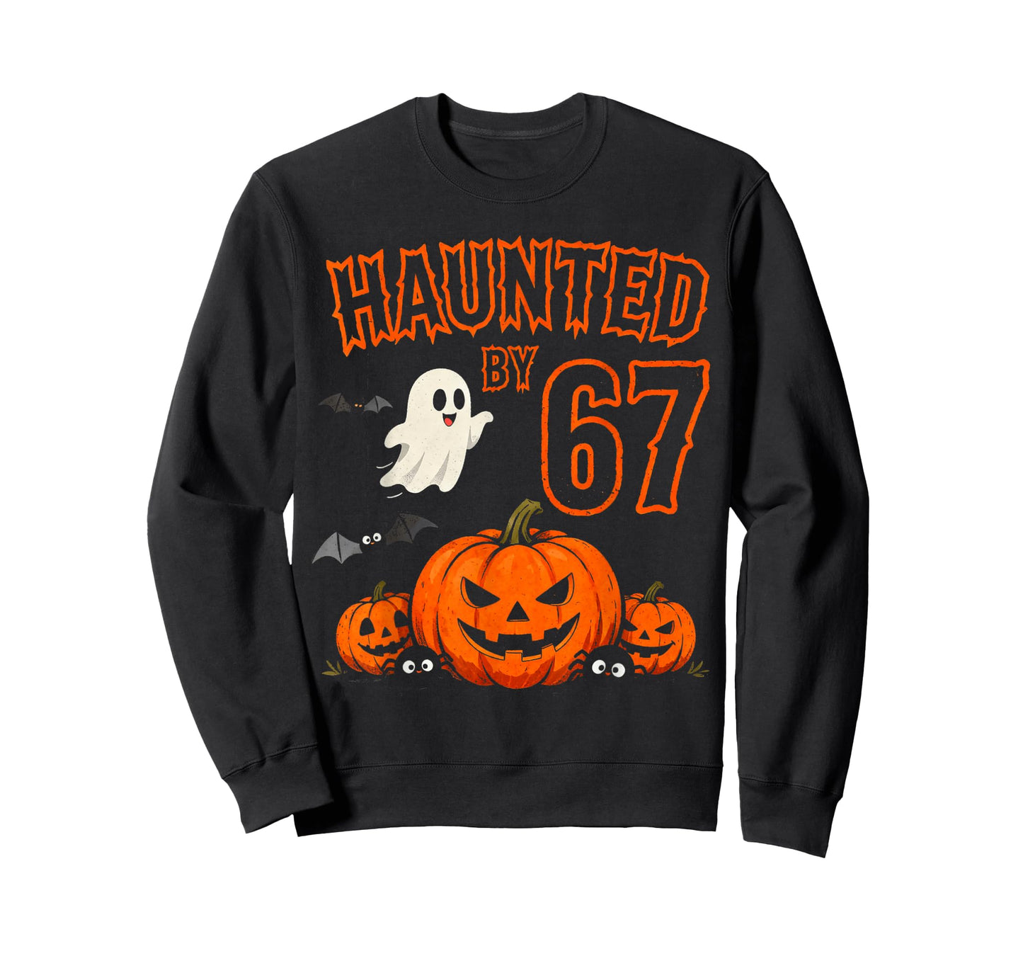 Halloween Haunted by 67 Halloween Six Seven Meme Pumpkin T-Shirt