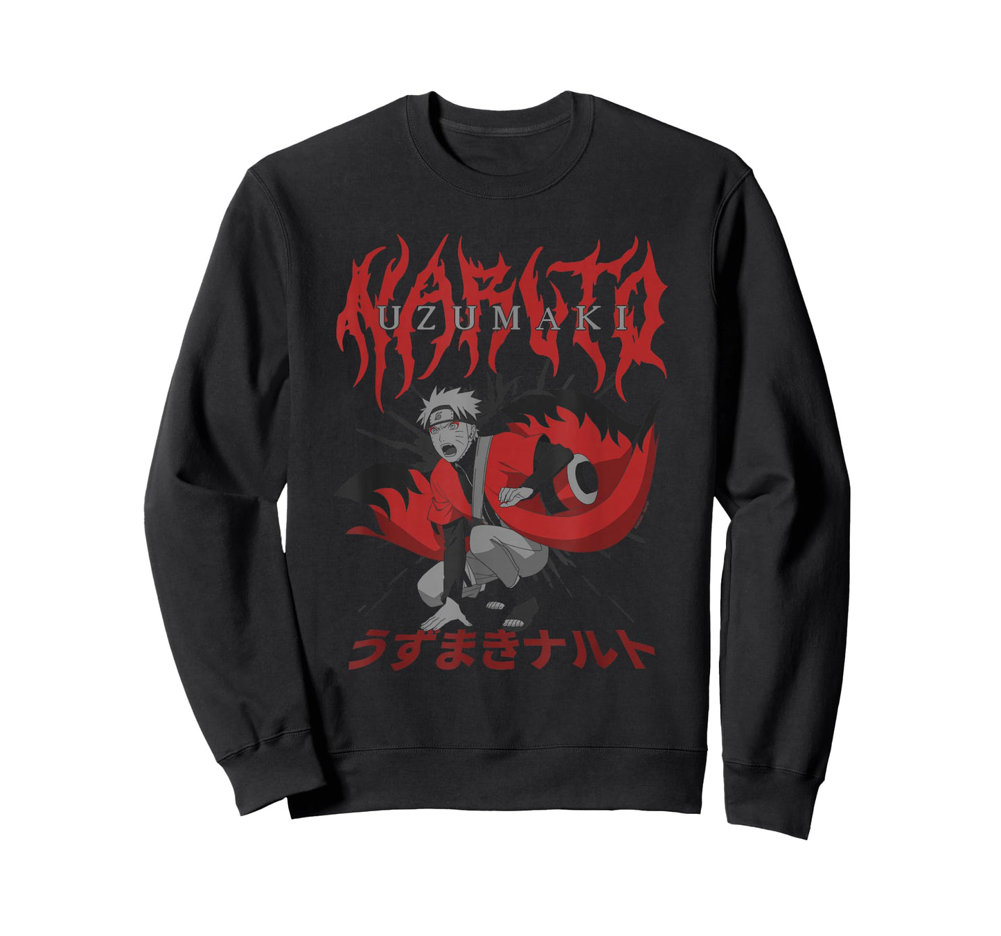 Naruto Shippuden Red Heavy Metal Naruto Anime T-Shirt