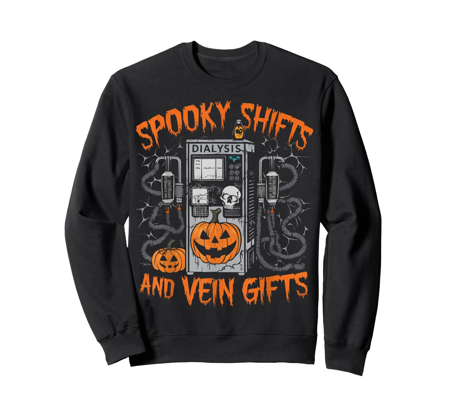 Dialysis Nurse Halloween Spooky Nursing Trick Or Treat T-Shirt