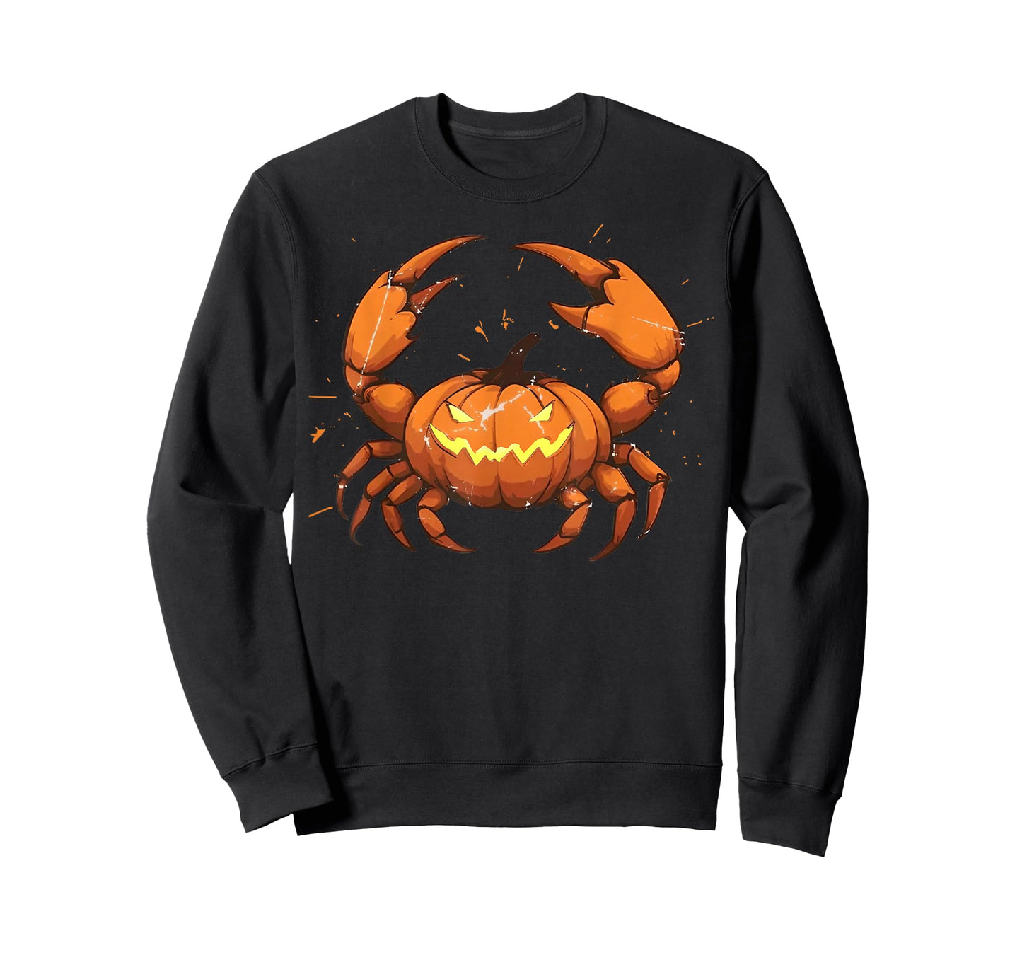 Spooky Crab Pumpkin Cute Easy Lazy Animal Halloween Costume T-Shirt