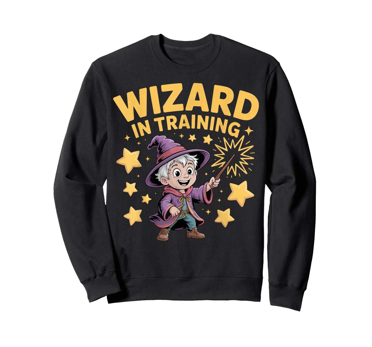 Wizard in Training Cute Apprentice Magic Illustration T-Shirt