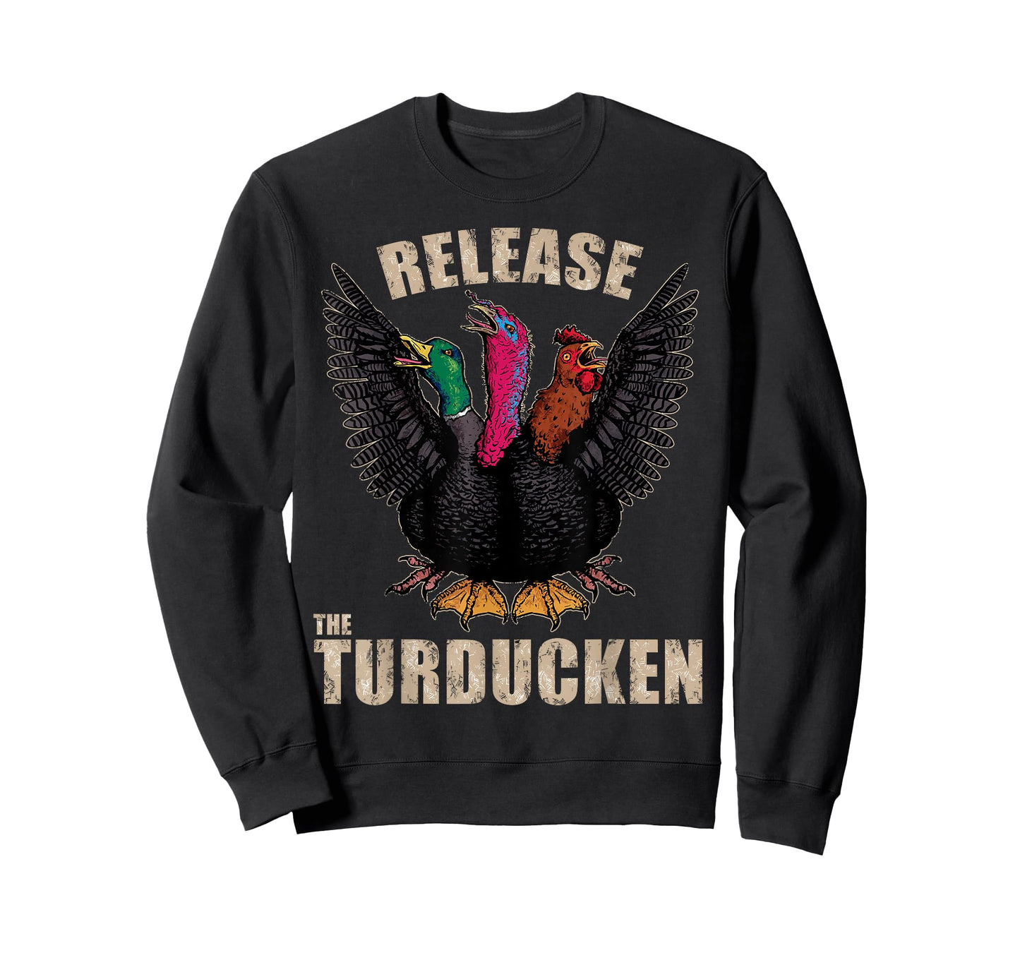 Thanksgiving Day Turkey Turducken Kaiju Monster Ugly Sweater T-Shirt