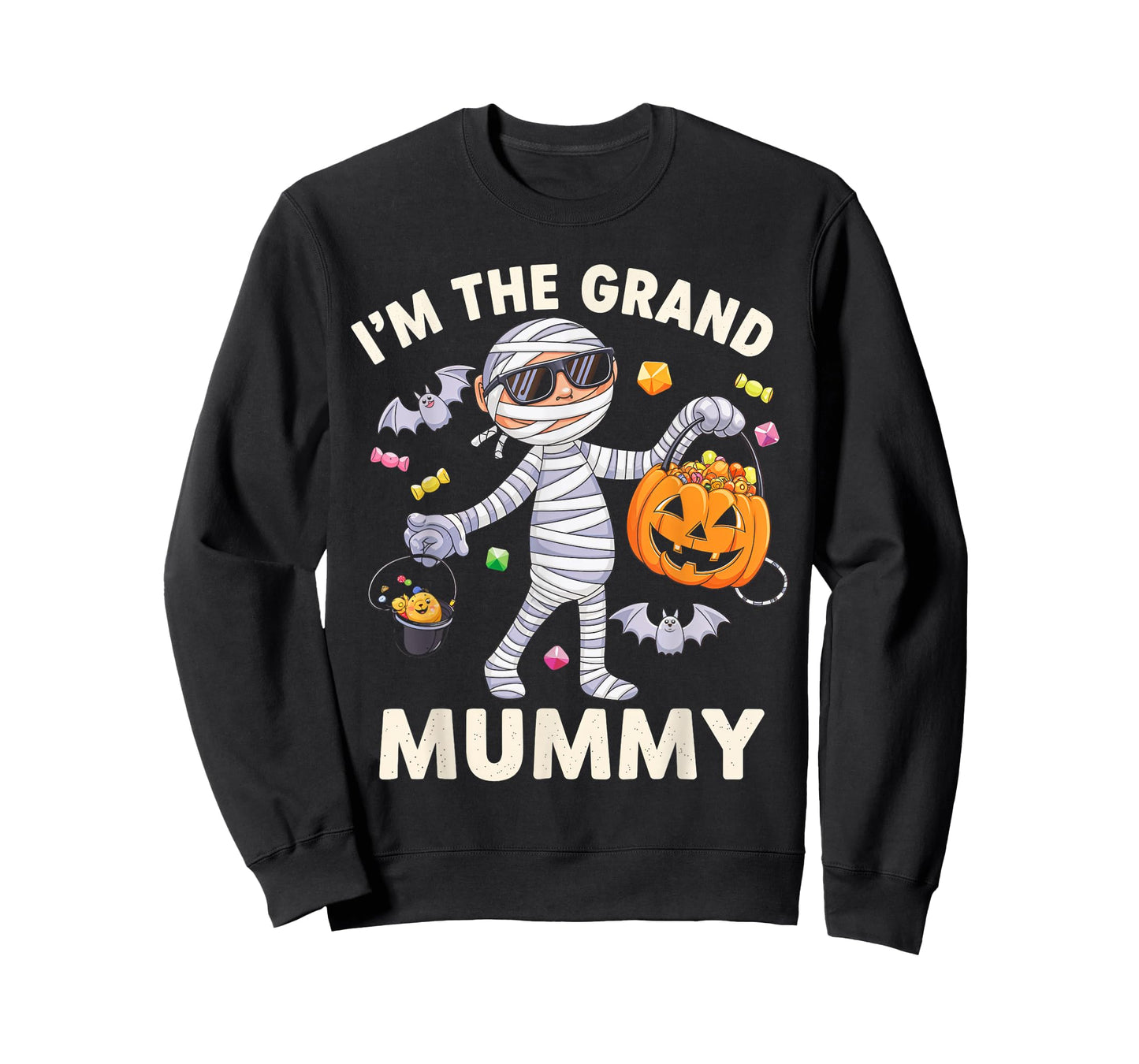 I'm The Grand Mummy Halloween Costume Mummy Candy T-Shirt