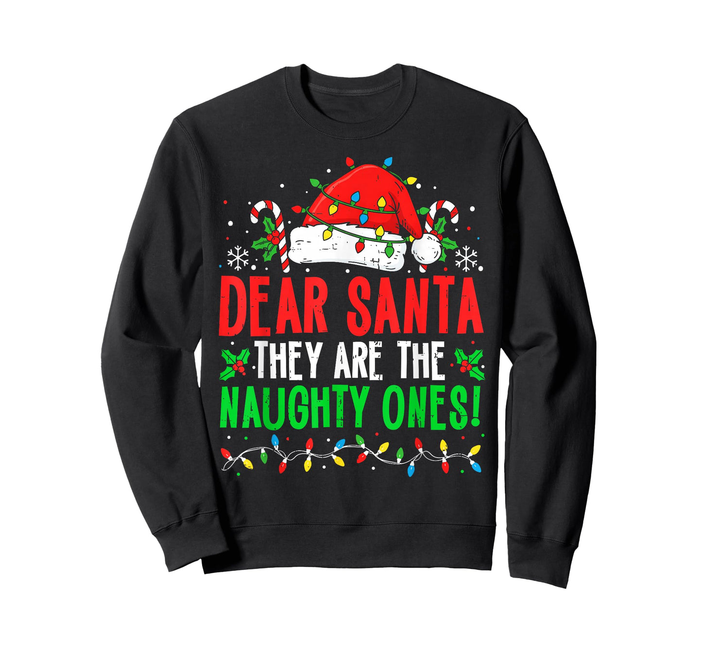 Dear Santa They're The Naughty Ones Funny Christmas Kid Boys T-Shirt