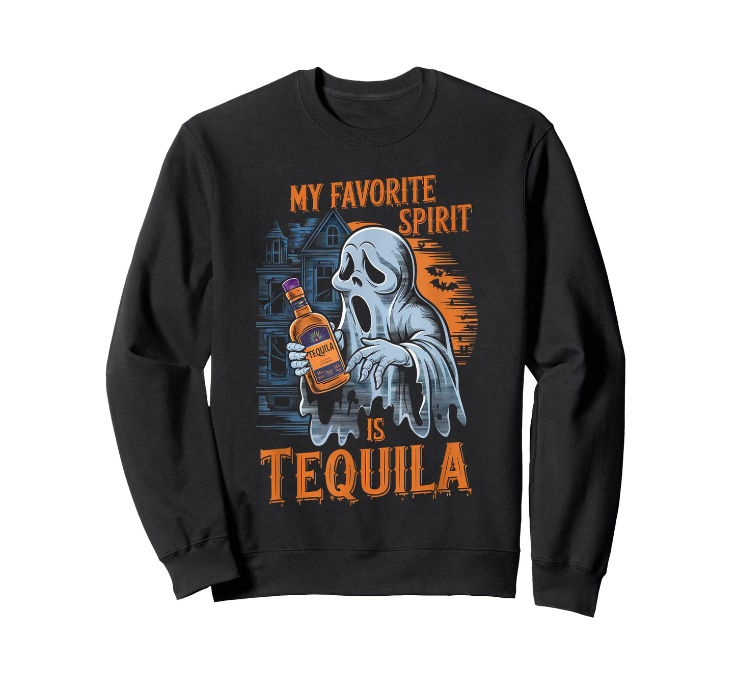 My Favorite Spirit Is Tequila Ghost Halloween Tequila T-Shirt