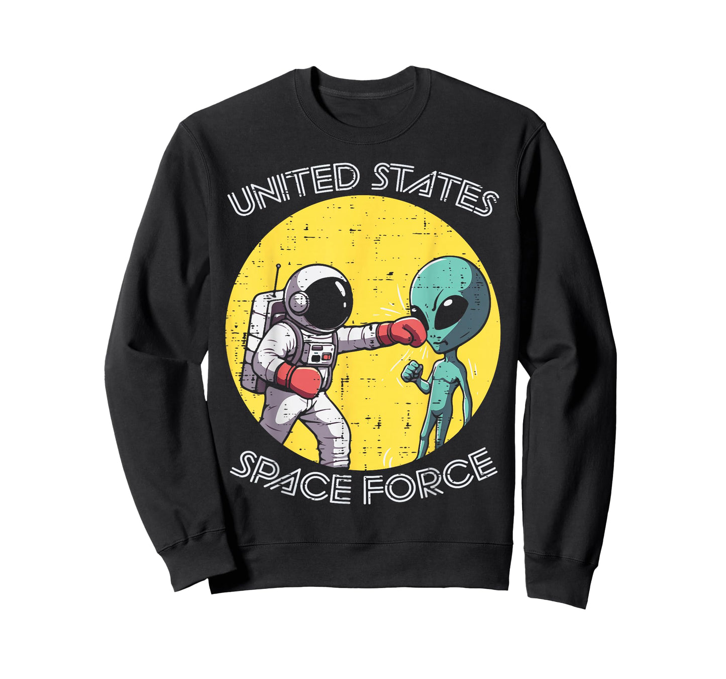 Astronaut Punch Alien United States Space Force Men Boys Kid T-Shirt