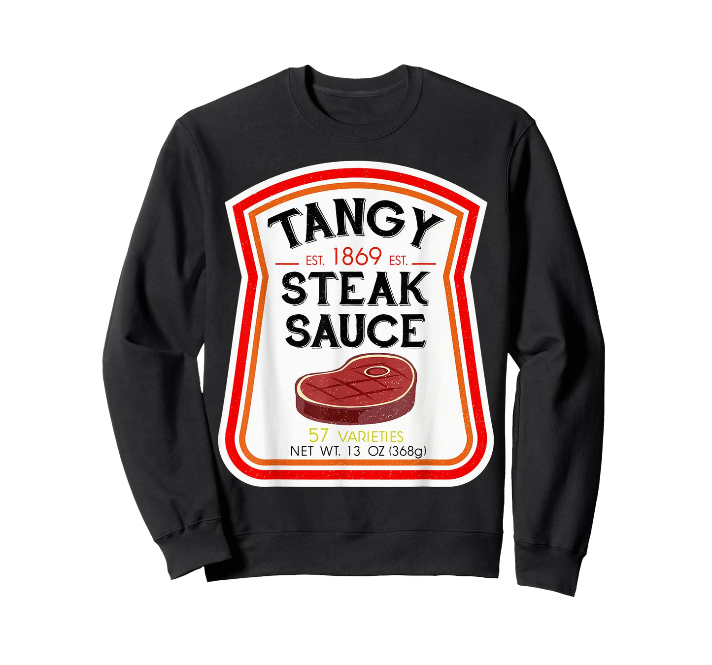 Steak Sauce Bottle Label Halloween 2021 Couples Costume T-Shirt