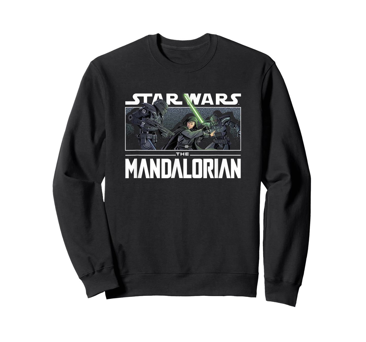 Star Wars: The Mandalorian Luke Skywalker Vs. Dark Troopers T-Shirt