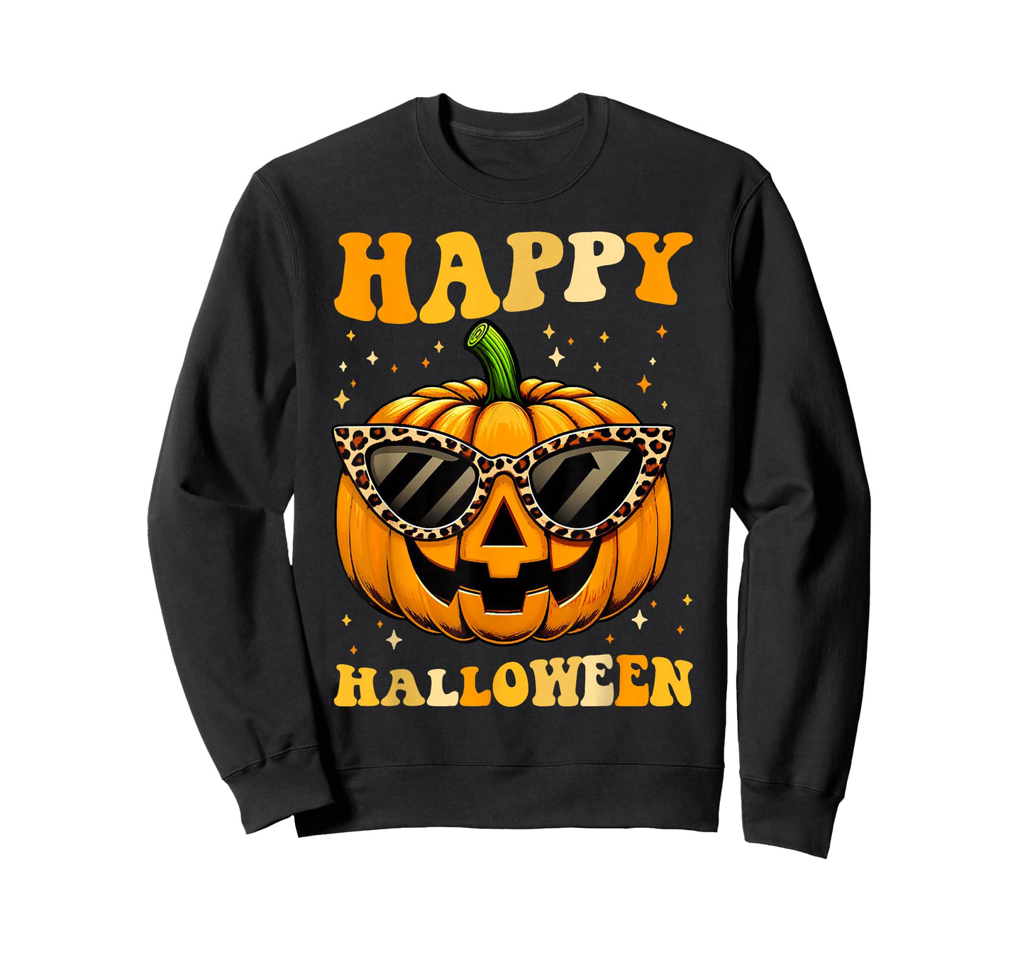 Trick Or Treat Funny Pumpkin Happy Halloween Costume Groovy T-Shirt