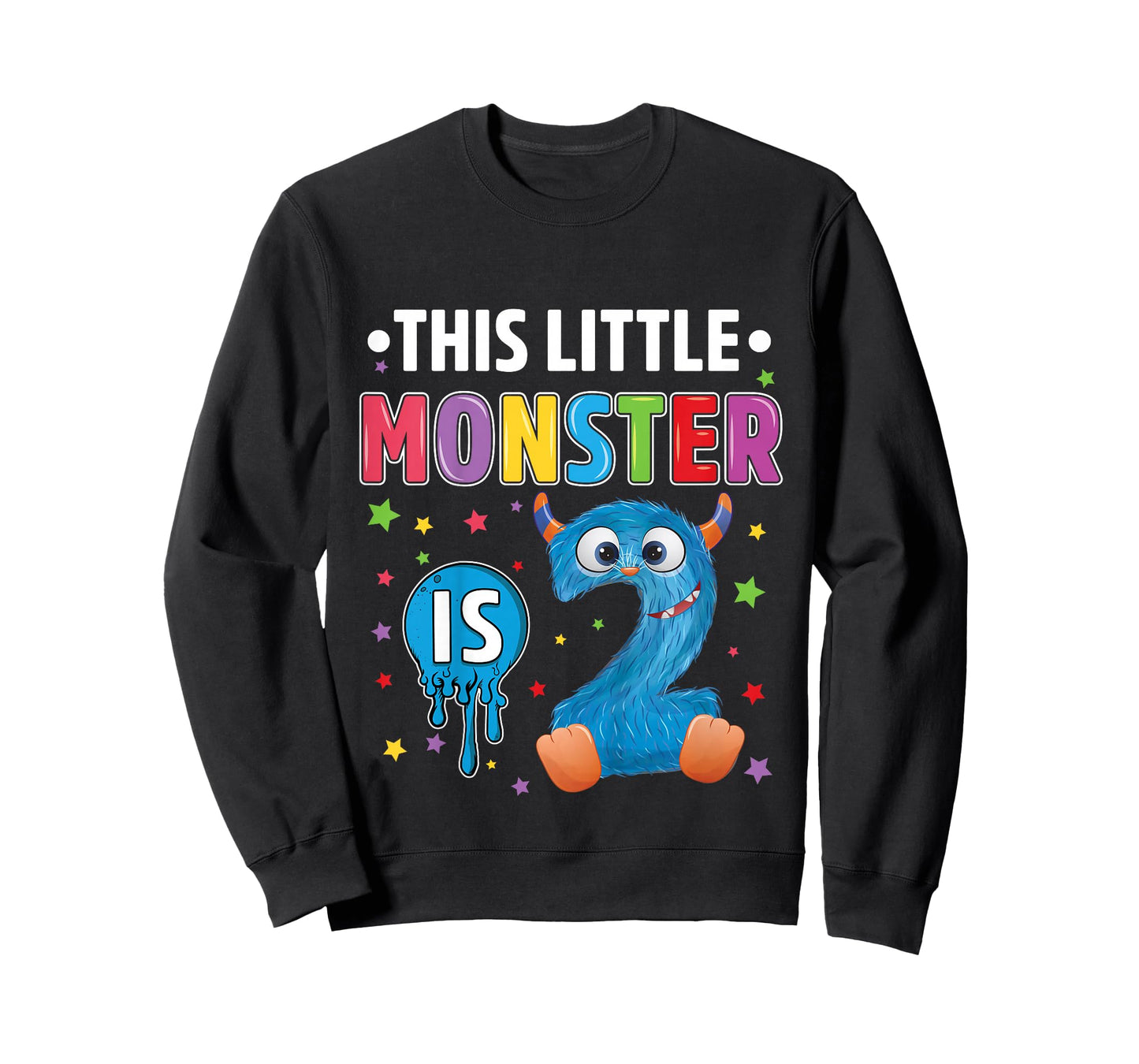 Little Monster Birthday 2 years old 2nd B-day Monster T-Shirt