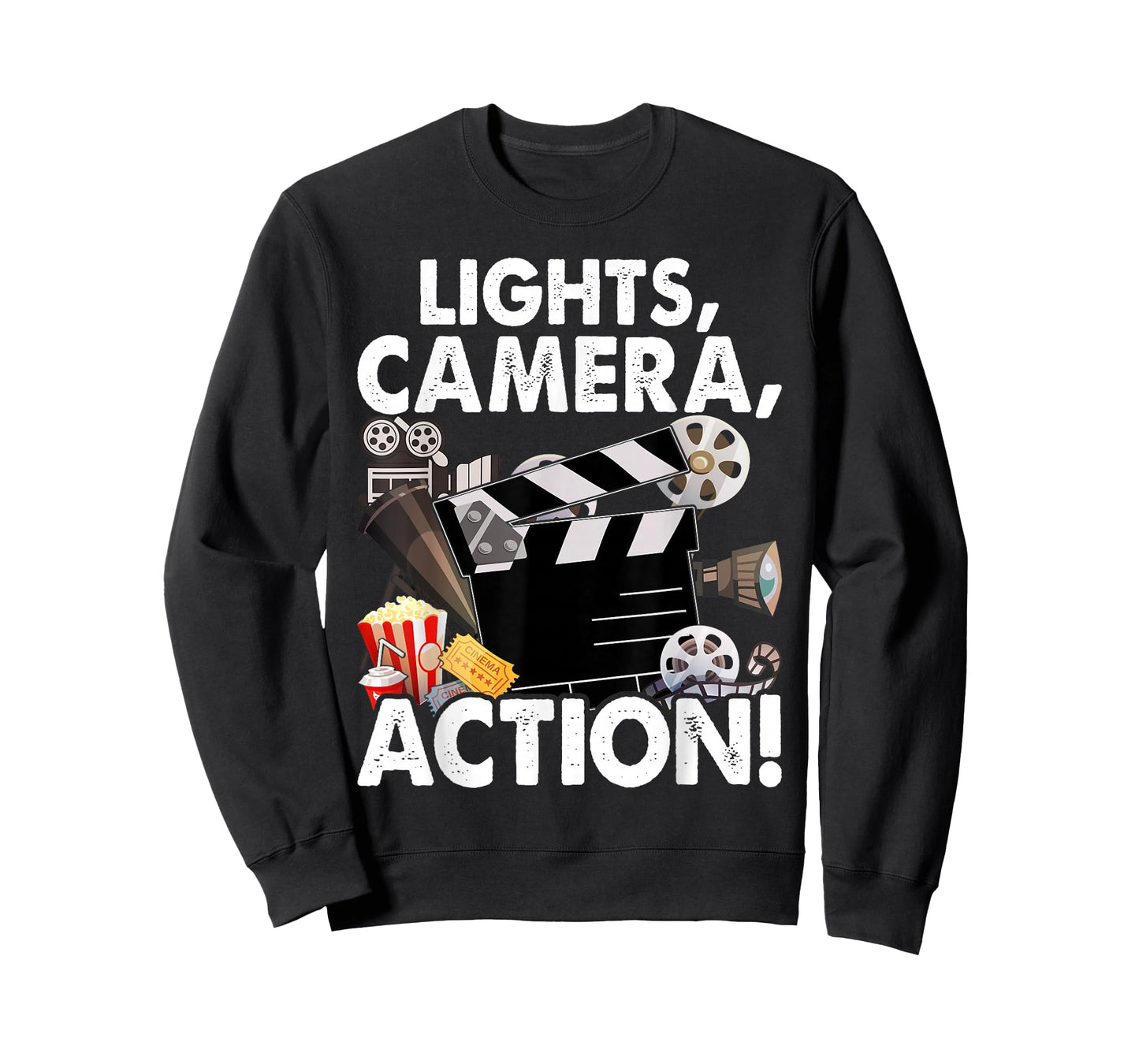 Movie Director Producer Filmmaker Film Lights Camera Action T-Shirt
