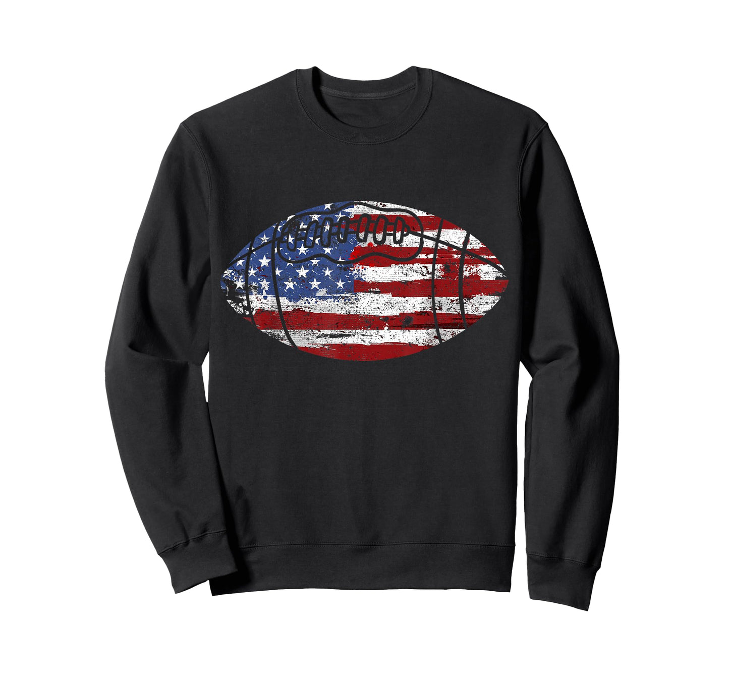 Football USA American Flag Vintage Gift T-Shirt Small