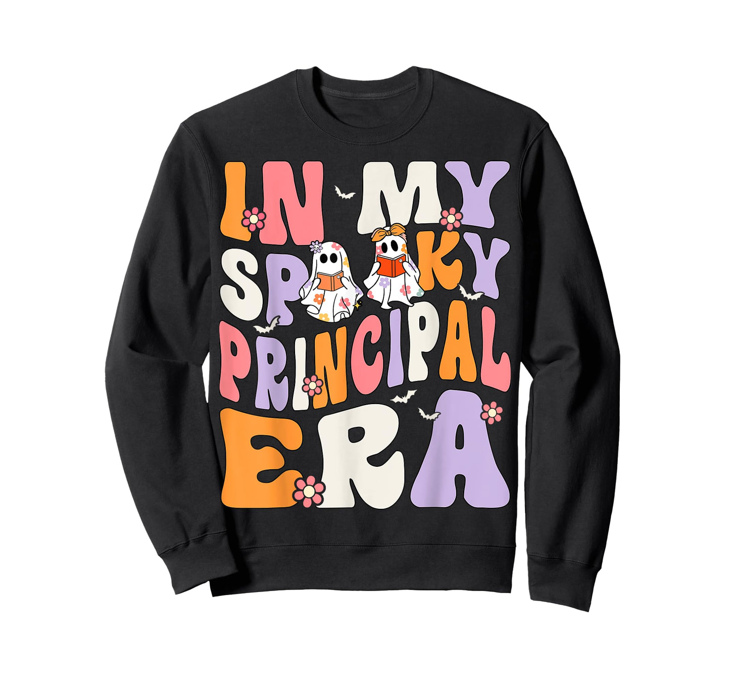 In My Spooky Principal Era Groovy Ghost Halloween T-Shirt