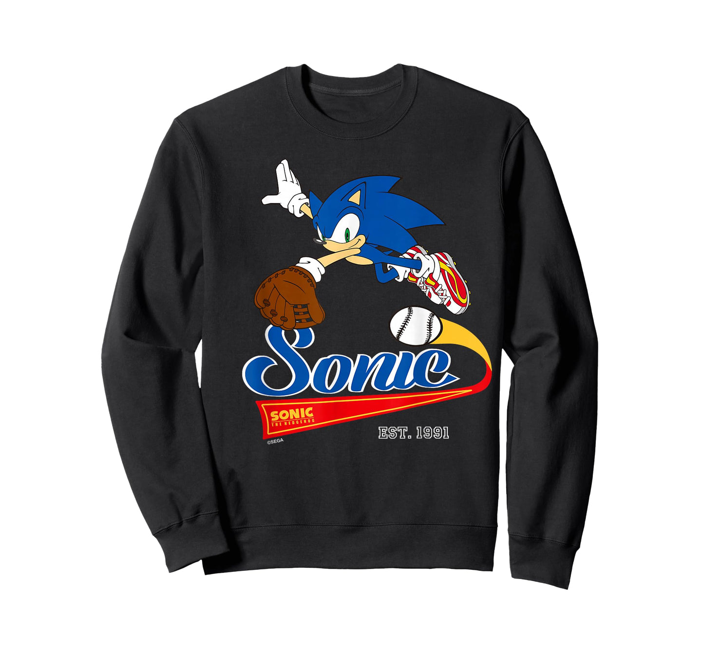 Sonic The Hedgehog - Sonic Baseball Est. 1991 T-Shirt