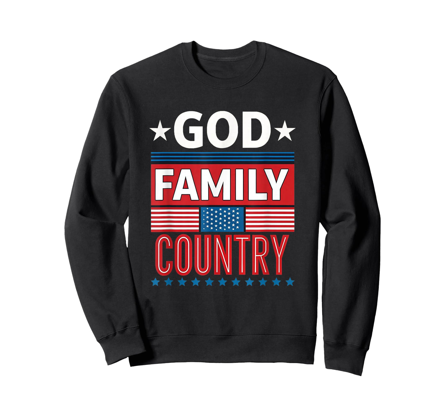 God Family Country Conservative Faith American Pride USA T-Shirt