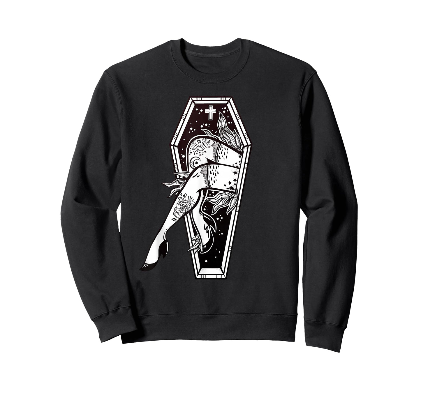Sexy Zombie Legs - Flash Tattoo Coffin - Pin-Up T-Shirt