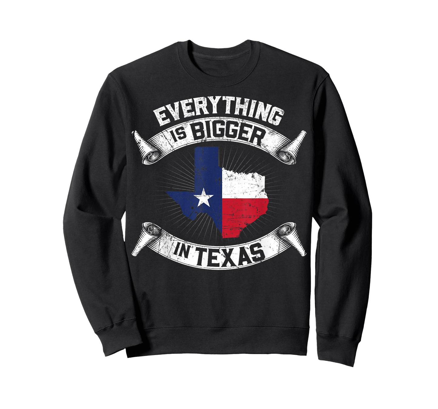 Everything Is Bigger In Texas Funny Texan Flag T-Shirt
