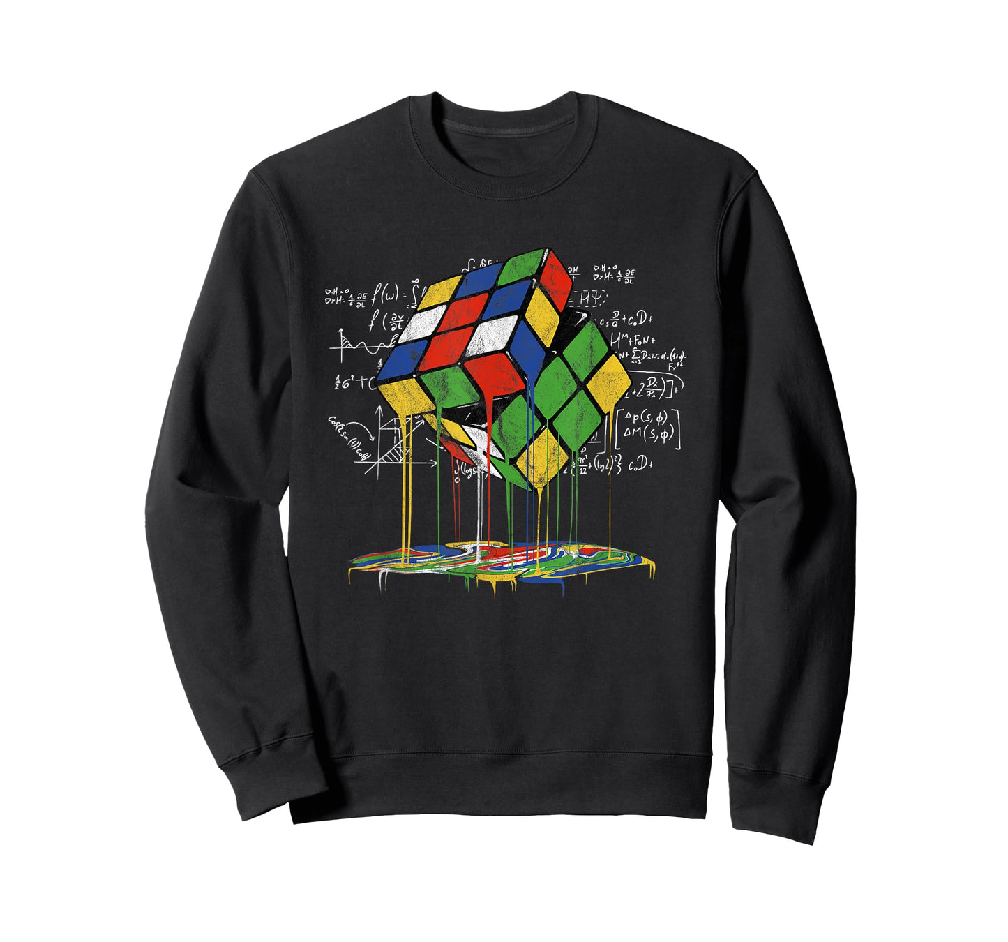 Melting Cube Speed Cubing Vintage Puzzle Youth Math T-Shirt