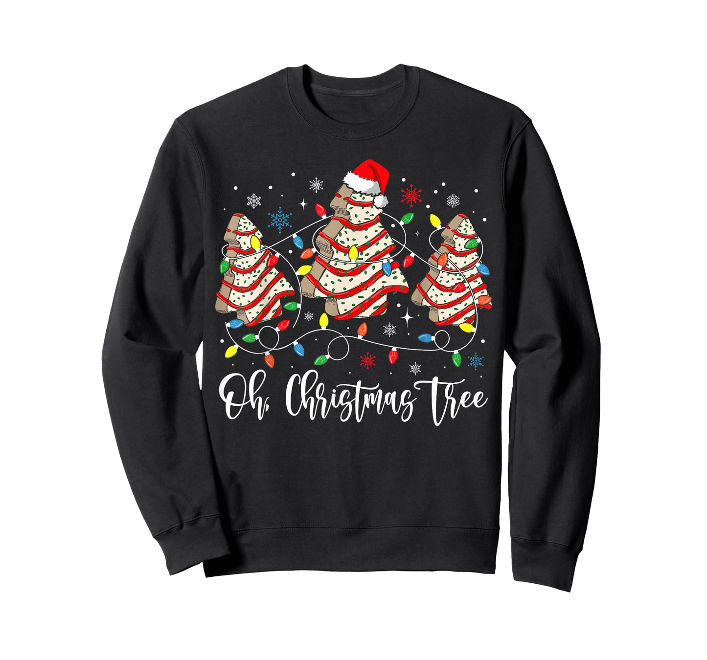 Oh Christmas Tree Cakes Debbie Becky Jen Cake Lovers Xmas T-Shirt