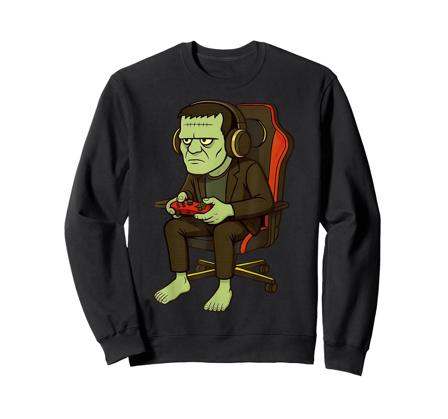 Gamer Halloween Frankenstein Scary Gaming Video Game T-Shirt