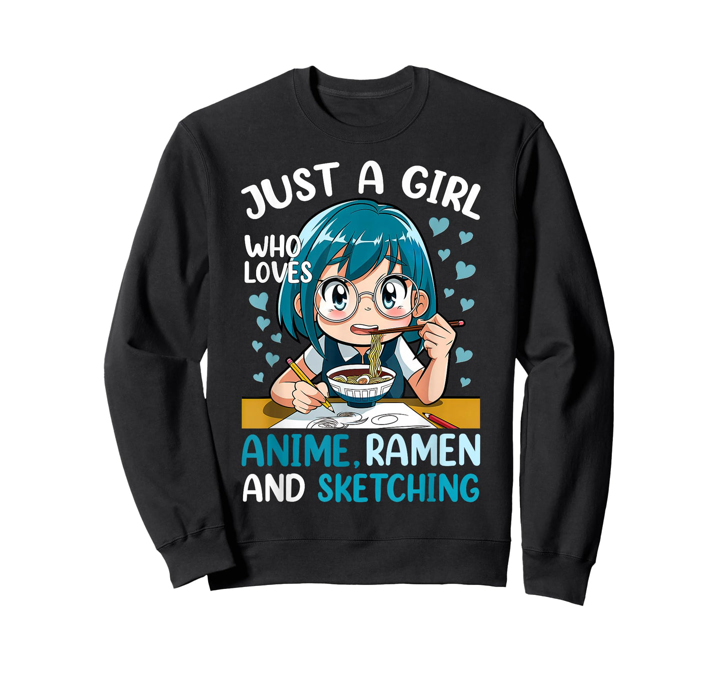 Just A Girl Who Loves Anime Ramen and Sketching Japan Anime T-Shirt