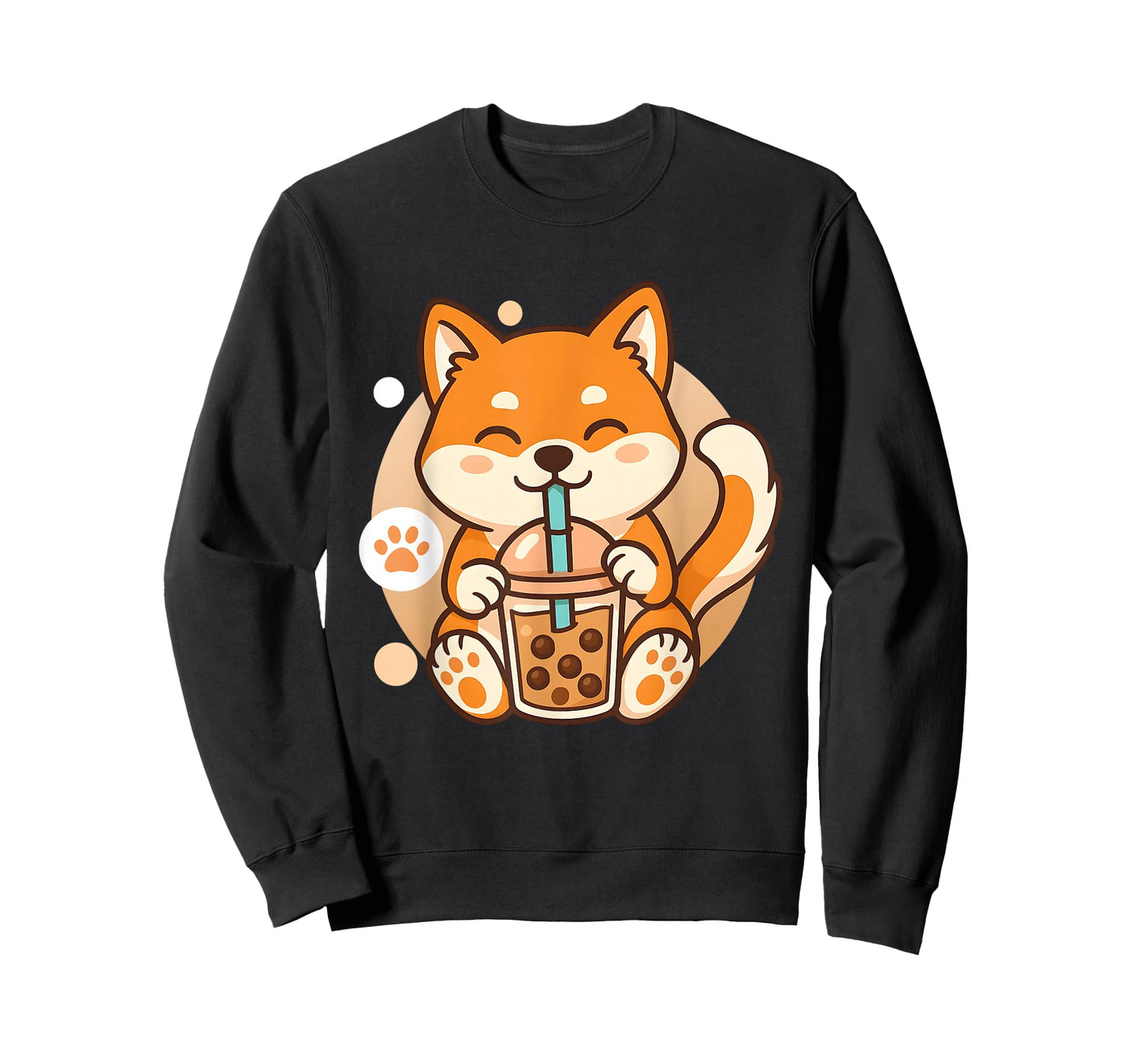Cute Shiba Inu Dog Bubble Boba Tea Anime Kawaii Neko Gift T-Shirt
