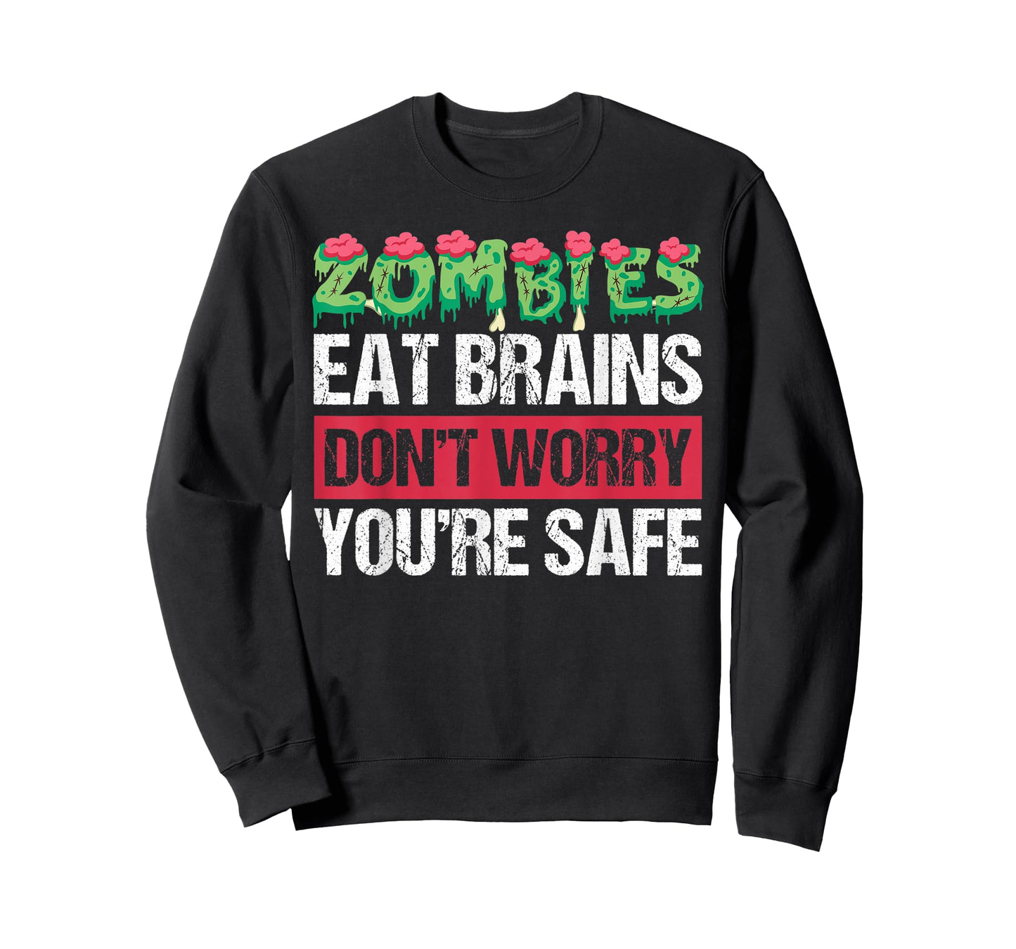 Zombies Eat Brains For Halloween T-Shirt