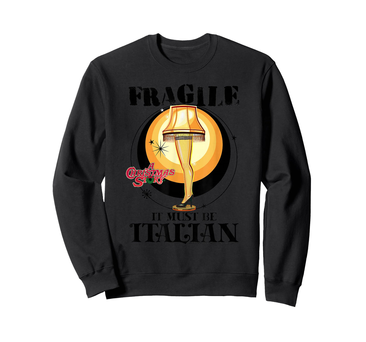 A Christmas Story Fragile It Must Be Italian Logo T-Shirt
