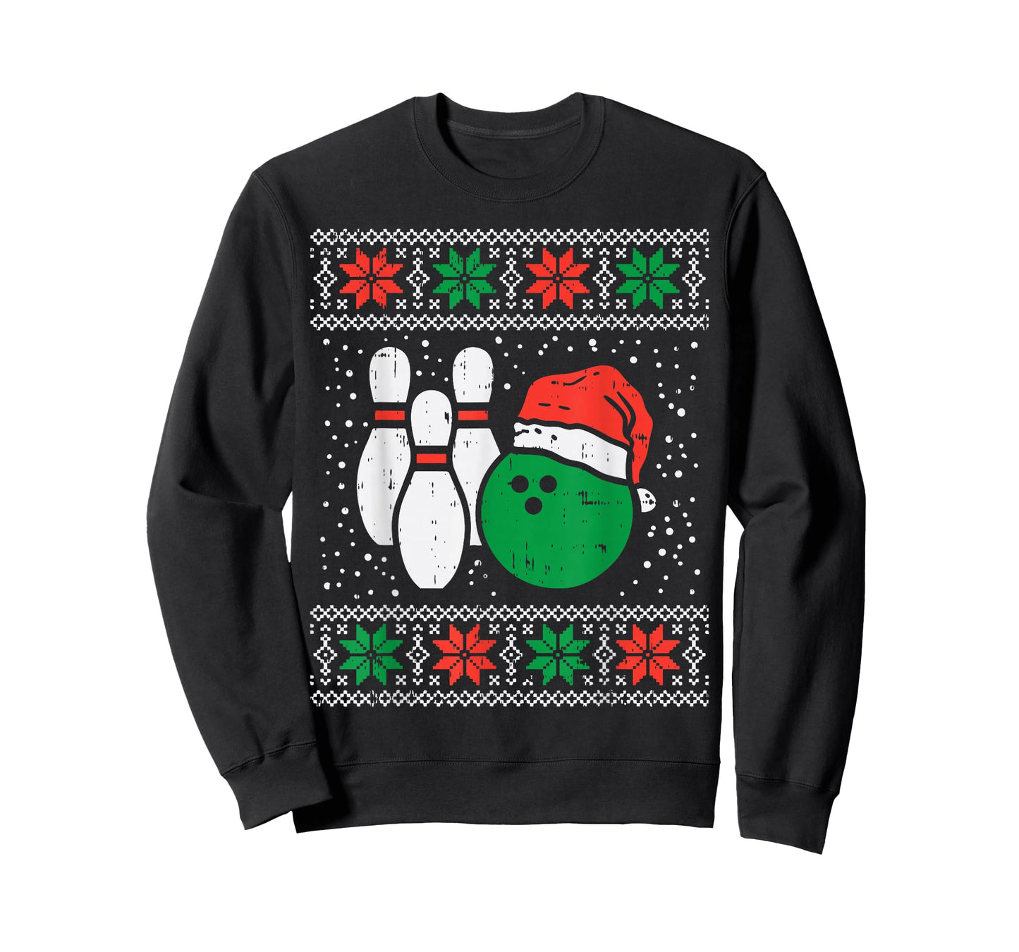 Bowling Ugly Christmas Sweater Sport Bowls Xmas Men Gift T-Shirt