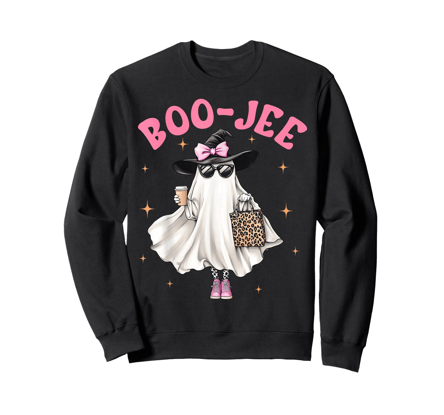 Spooky Season Cute Ghost Funny Halloween Boujee Boo-Jee T-Shirt