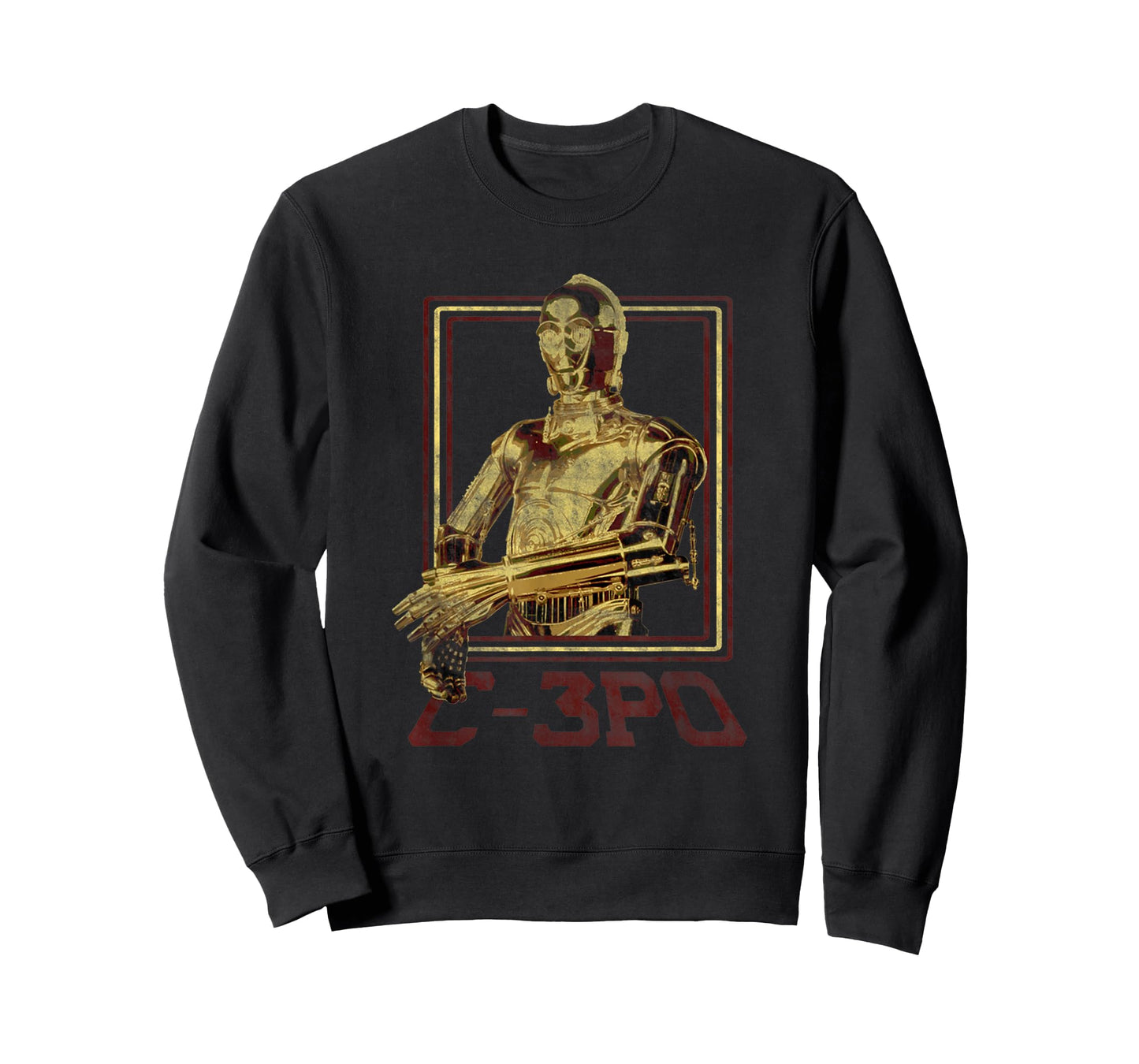 Star Wars Classic C-3PO Vintage Droid Retro Box Portrait T-Shirt