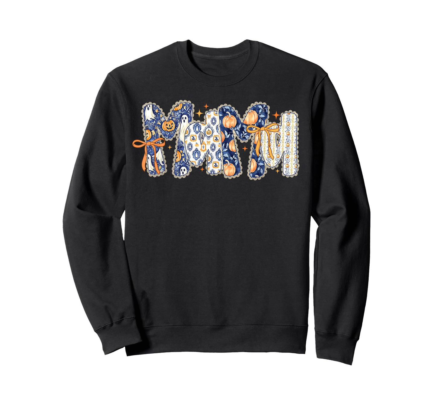 Mama Coquette Bow Thanksgiving Autumn Fall Pumpkin Ghost T-Shirt