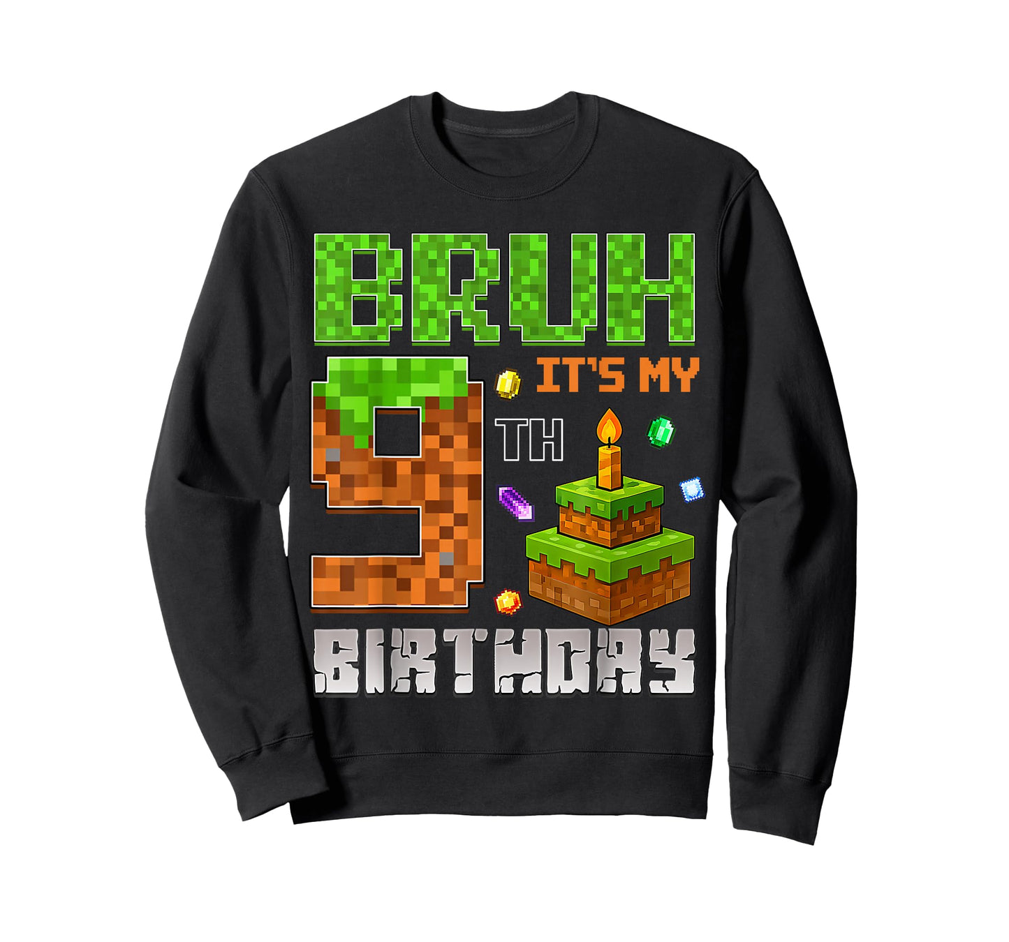 It's My 9th Birthday Game Pixel 9 Year Old Birthday Boy T-Shirt