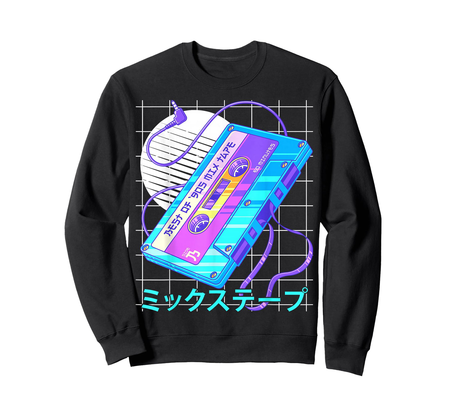 90s Japanese Otaku Vaporwave Aesthetic Retro Art Mixtape T-Shirt