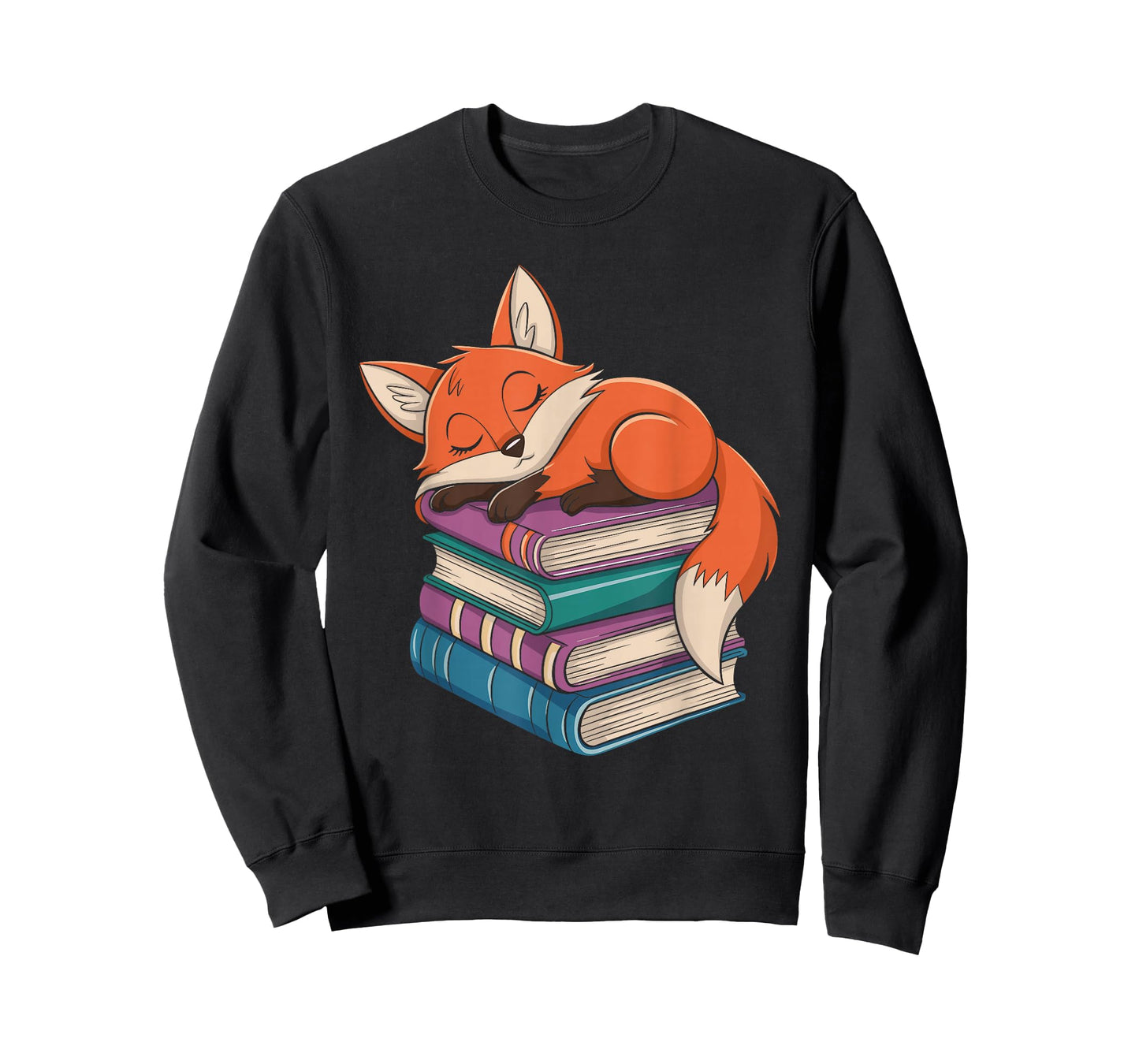 Fox Reading Book Pajama Sleep T-Shirt