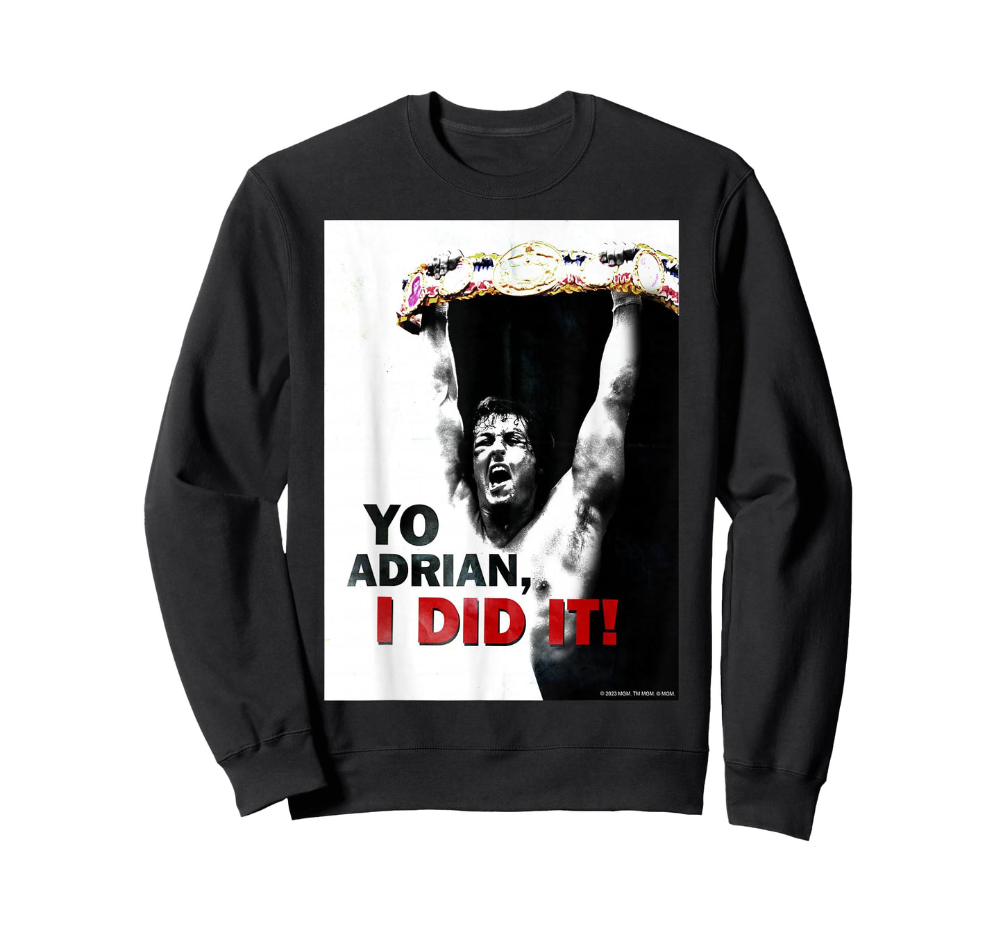 Rocky Unisex-Adults T-Shirt, Black, Small, Short Sleeve, Classic Fit, Cotton, Polyester
