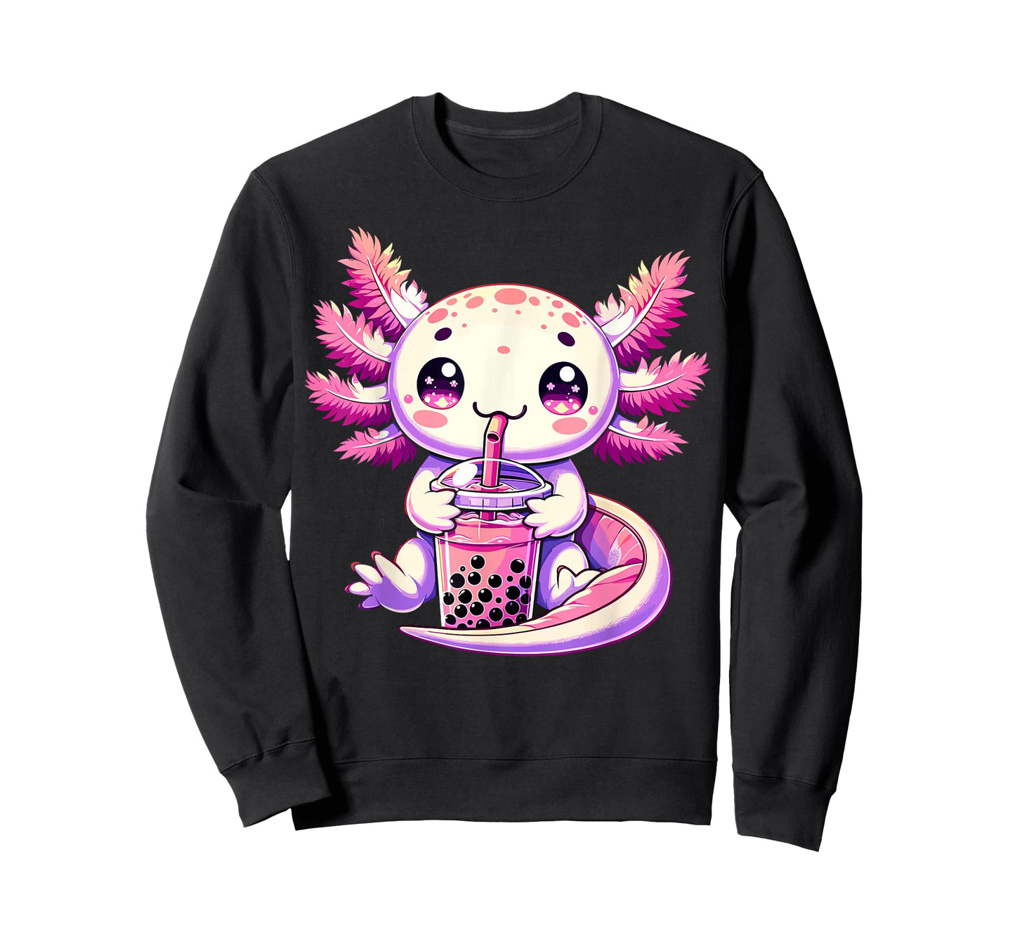 Axolotl Boba Tea Bubble Tea Anime Cute Kawaii Axolotl T-Shirt