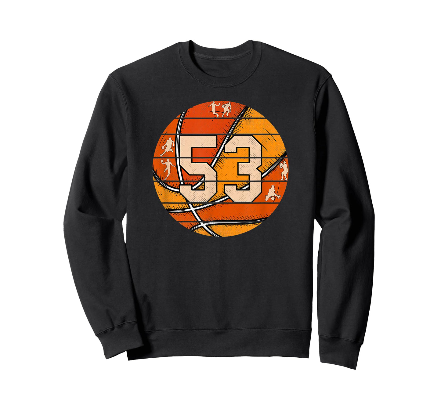 Basketball Number #53 Jersey Love Basketball Player Vintage T-Shirt