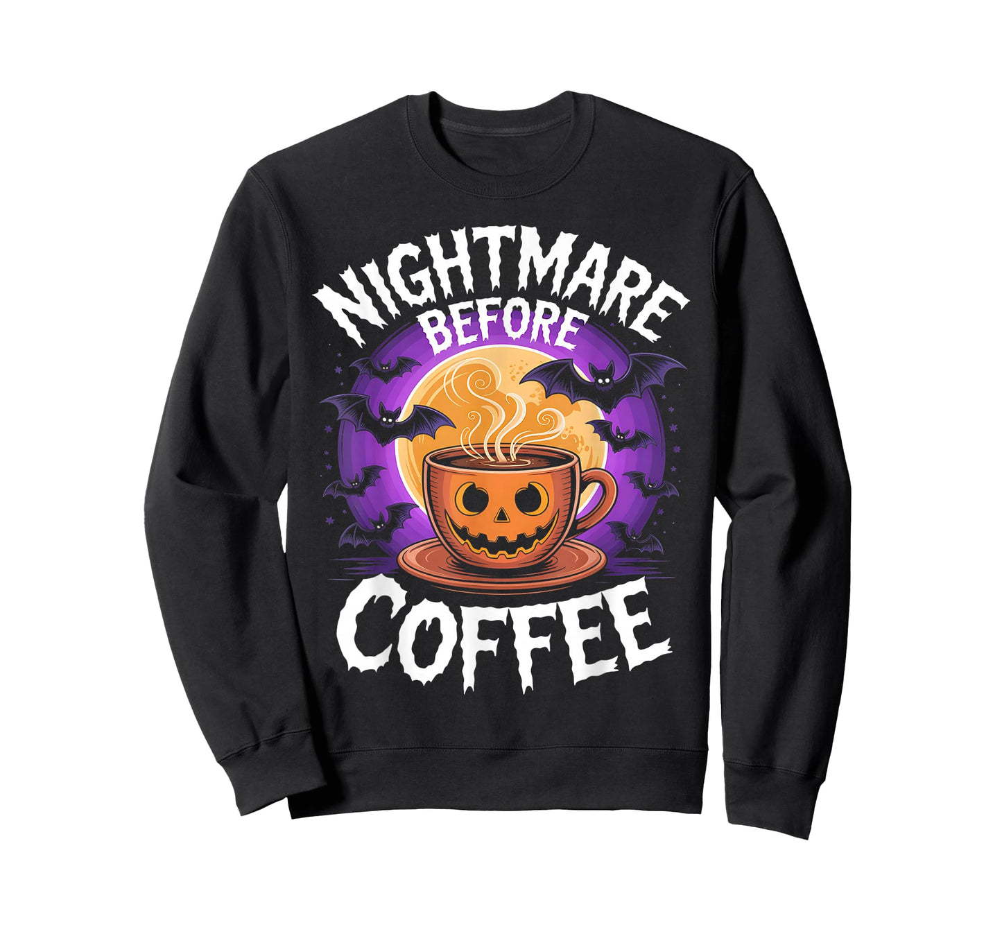 Cool Nightmare Before Coffee Funny Halloween Costume Gifts T-Shirt