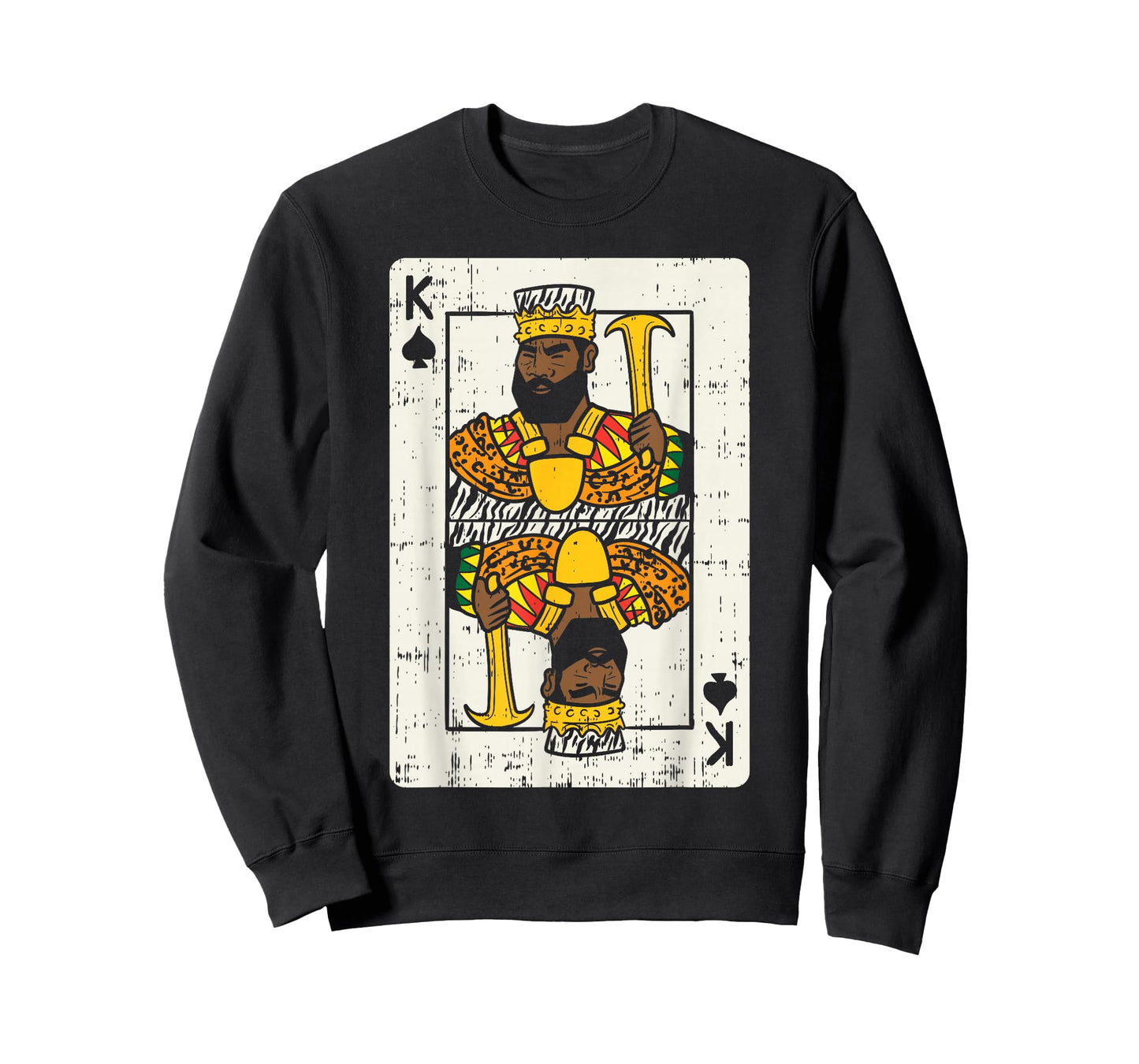African King Card Black Pride BLM Couple Match Halloween Men T-Shirt