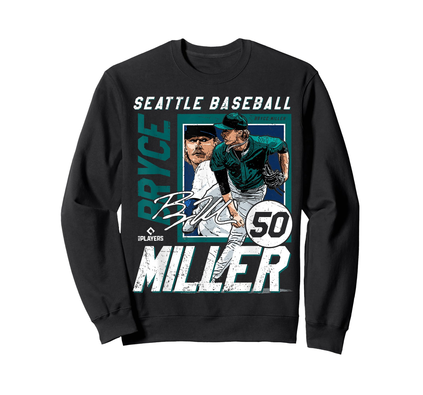 Bryce Miller | Seattle MLB Baseball Player | MLBBMI203M T-Shirt