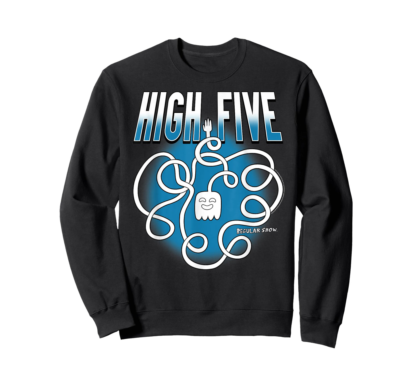 Regular Show High Five Ghost Long Arm Funny Cartoon T-Shirt