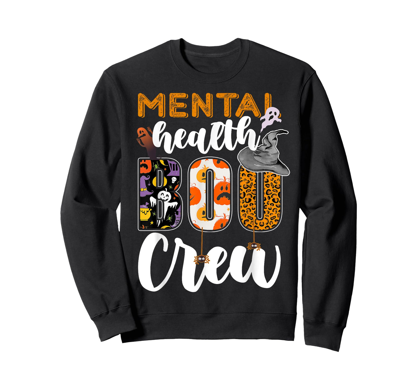 Mental Health Boo Crew Halloween Matching Counselor T-Shirt