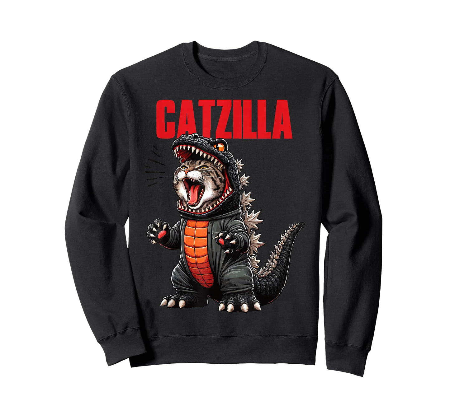 Cute Cat Kitty Catzilla for Cat Moms Cat Dads Pet Lovers T-Shirt
