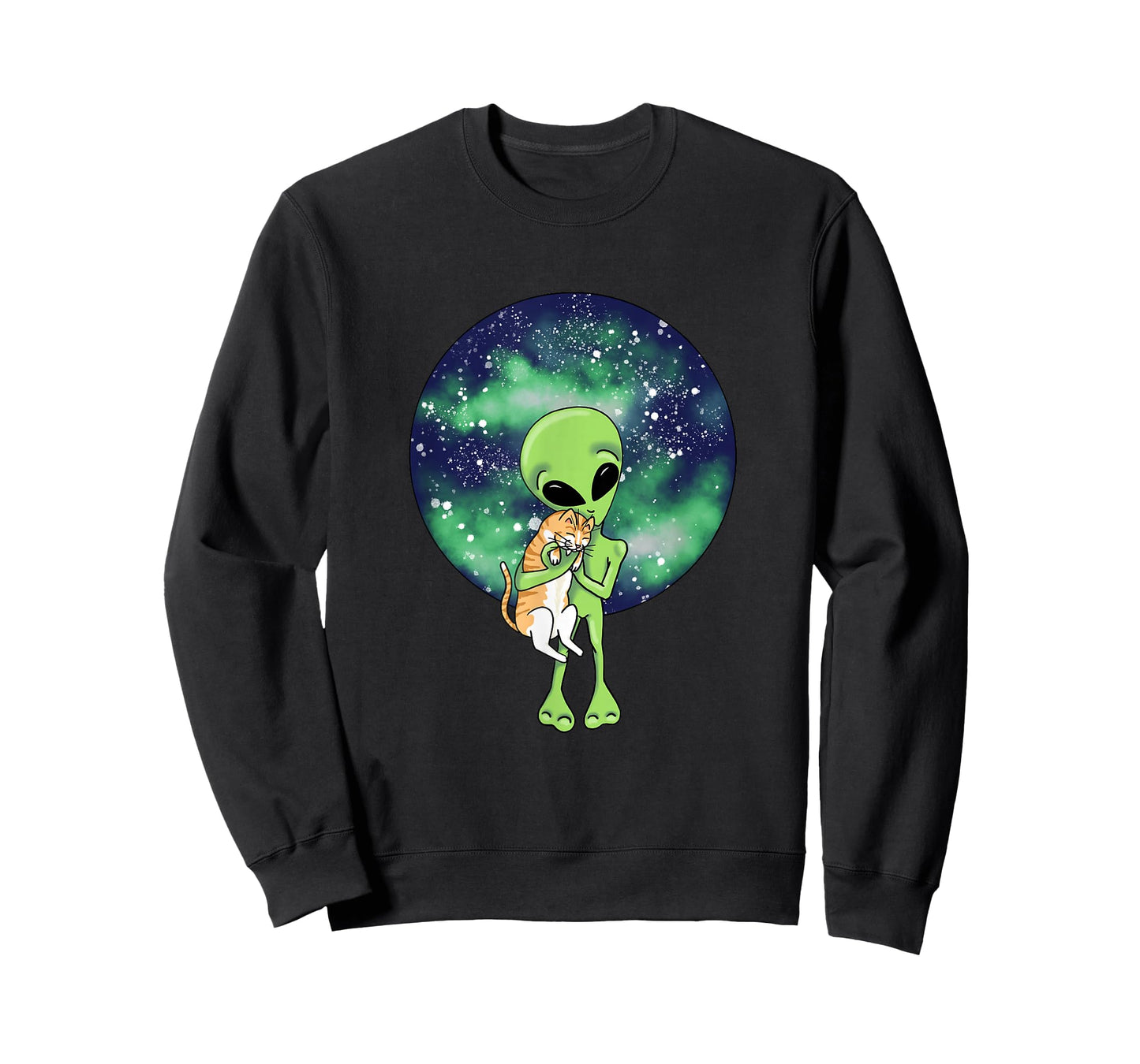 Alien and the Cat by Silvana Arias T-Shirt