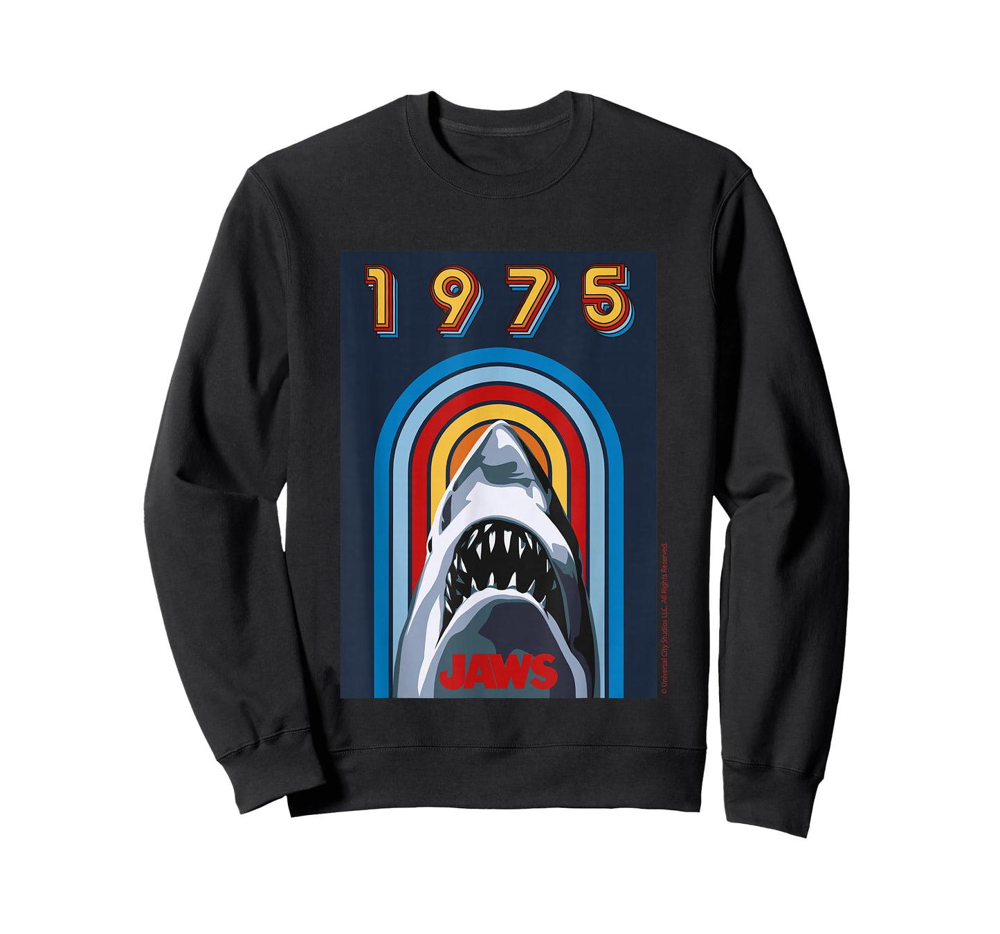 Jaws 2025 1975 Retro Shark Design T-Shirt